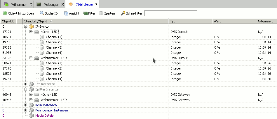 ip symcon led instanzen