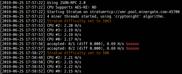 raspberry hash rate