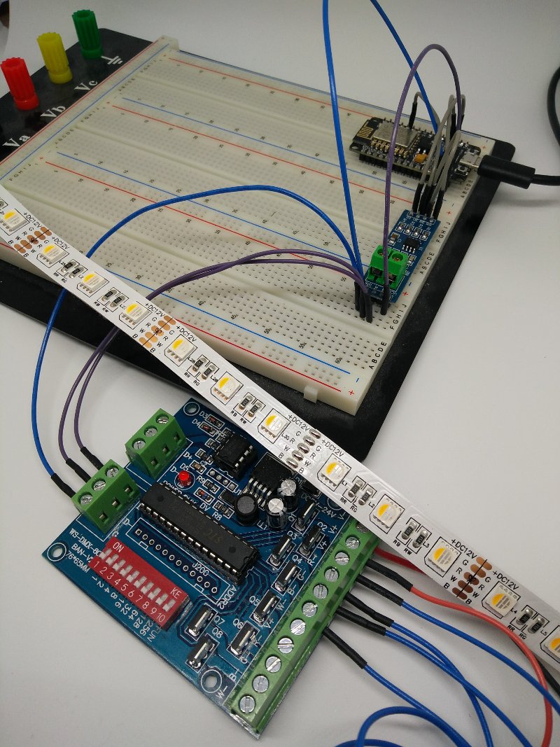 led stripes testaufbau