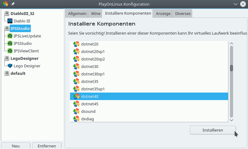 dotnet 40 installation