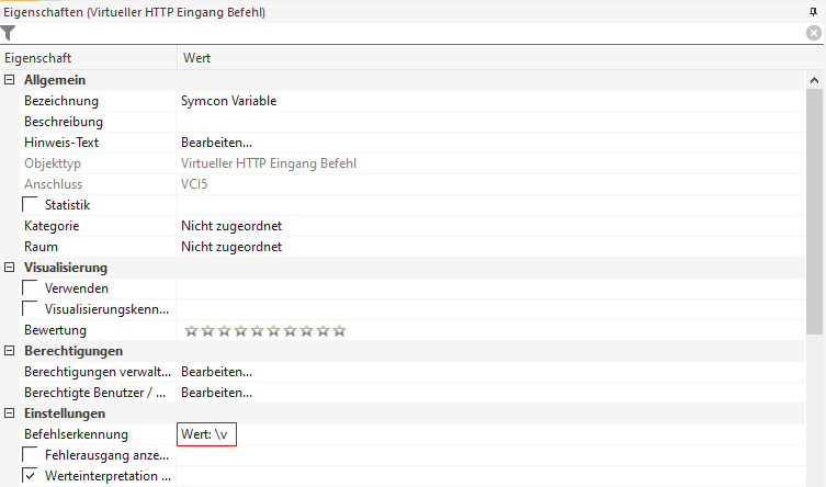 loxone config virtueller eingang befehl