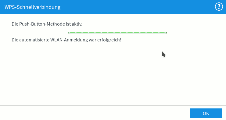 fritzbox wps schnellverbindung erfolgreich