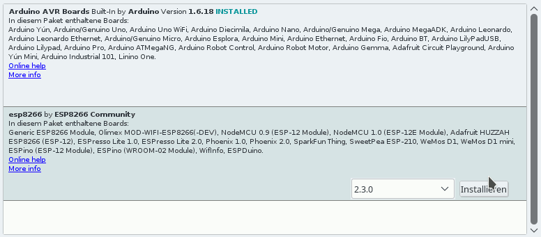 esp8266 community bibliothek