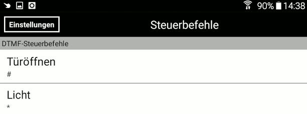 dtmf steuerbefehle